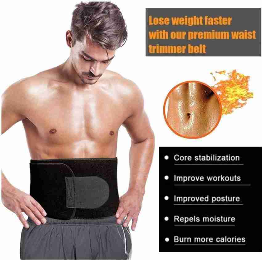 Kitchen Hub SWEAT BELT tight Increased your core body temperatures improved Slimming Belt Unisex Black Slimming Belt Price in India Buy Kitchen Hub SWEAT BELT tight Increased your core body temperatur...