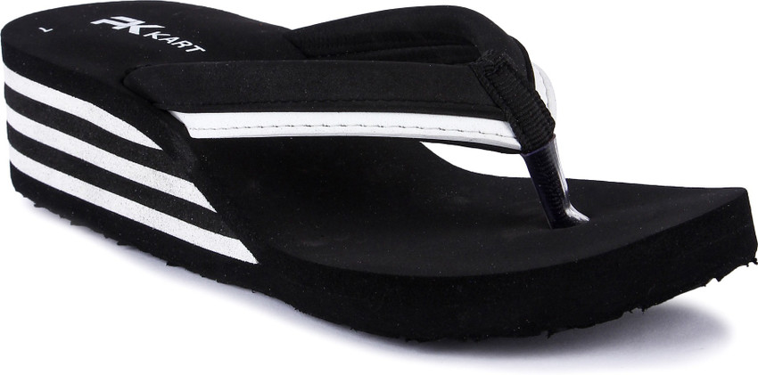 Black heeled flip flops on sale