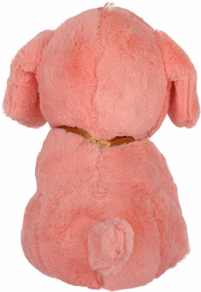 Pink dog soft toy top
