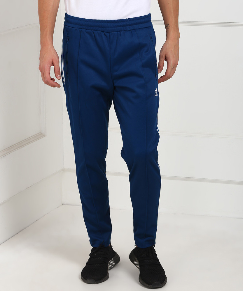 ADIDAS ORIGINALS Striped Men Blue Track Pants