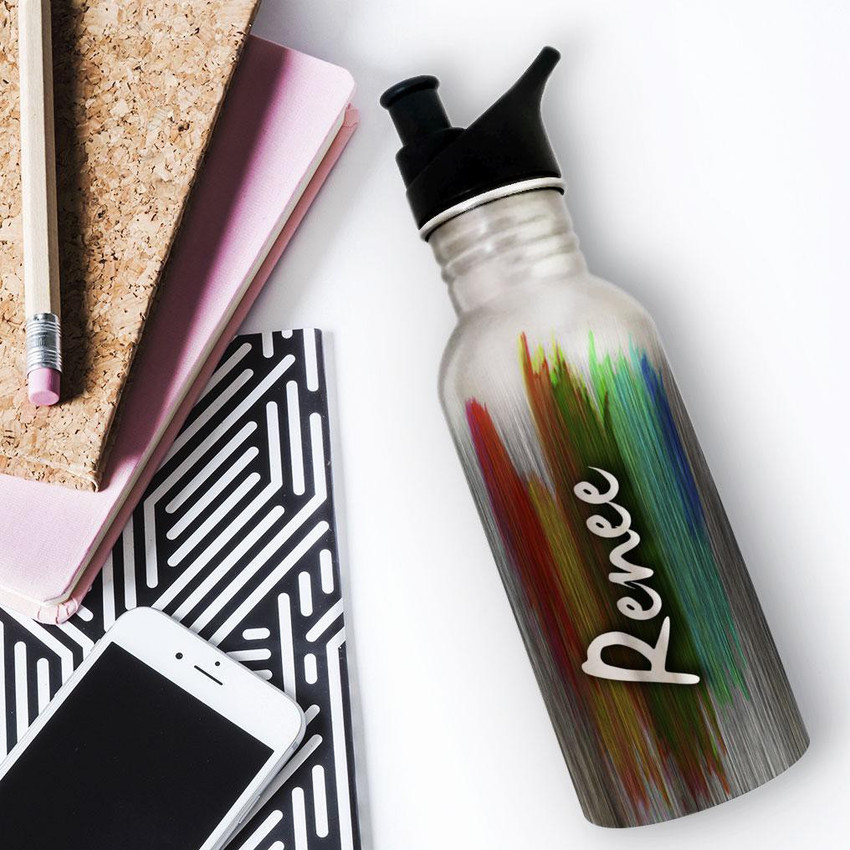Flipkart.com | Hot Muggs Renee - Me Paintbrush 600 ml Water Bottle - School  Water Bottle
