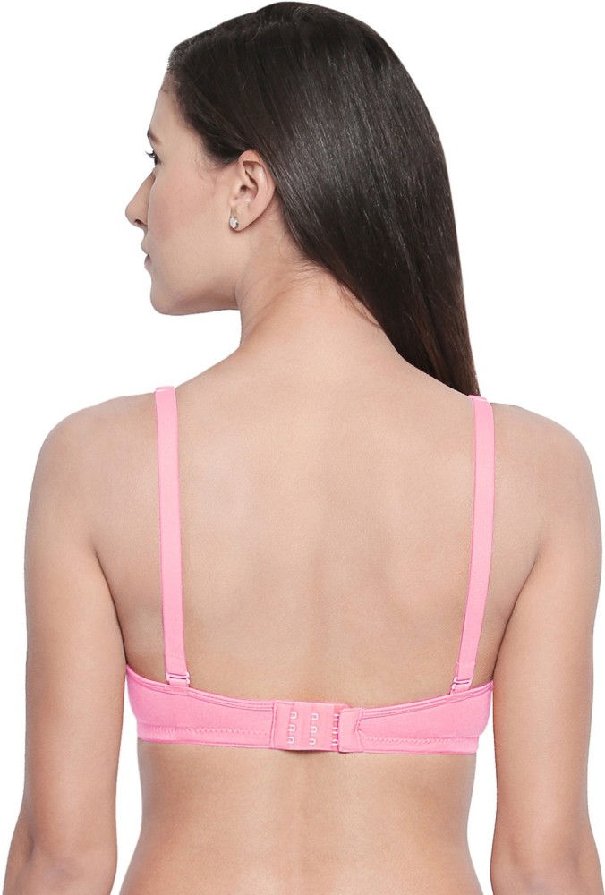 BODYCARE Smooth Seamless Bra in Pink Colour with Detachable Strap