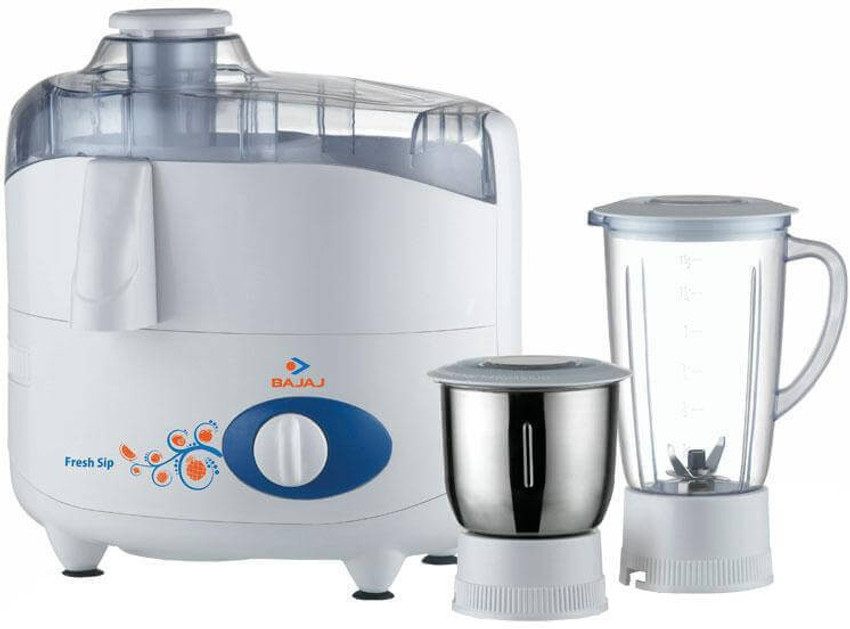 BAJAJ Fresh Sip 450 W Juicer Mixer Grinder 2 Jars White Price
