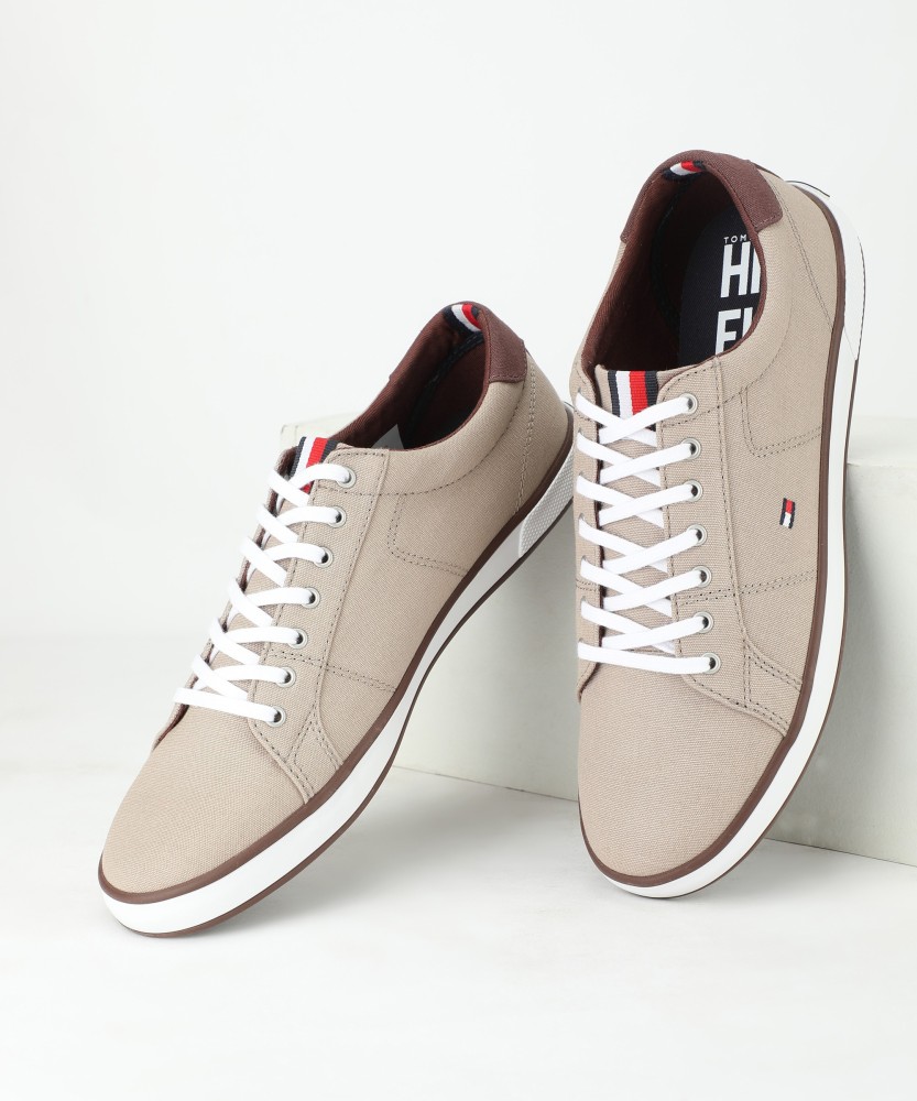 TOMMY HILFIGER ICONIC LONG LACE SNEAKER Canvas Shoes For Men