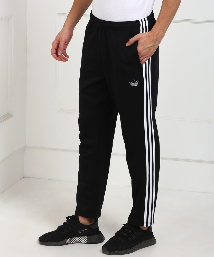 Adidas originals superstar 3-stripe cropped black track pants online