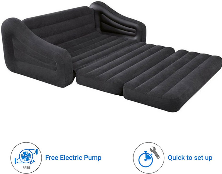 Intex Inflatable Velvet Sofa Chair And Stool Baci Living Room