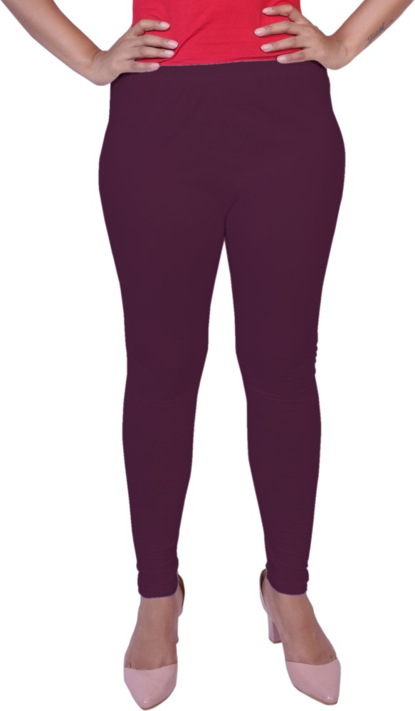 1% OFF on Lux Lyra Women's Beige And Maroon Churidar Leggings _ Set Of 2 on  Snapdeal