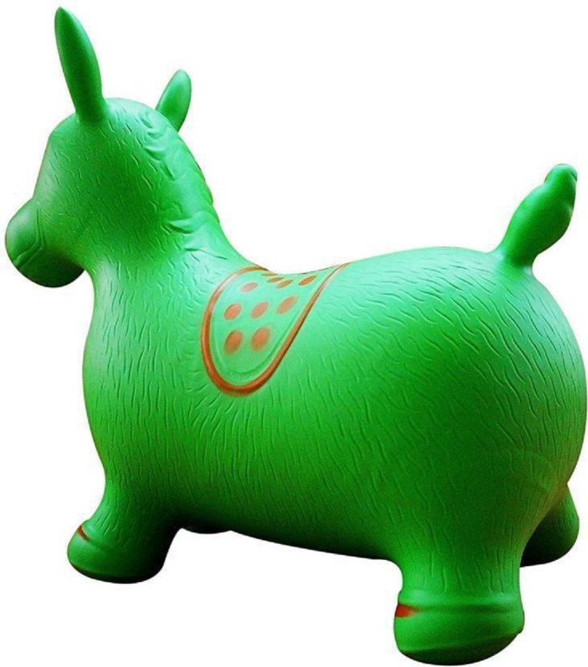 ExaltedCollection Jumping Bouncer Rocker Inflatable Riding Horse