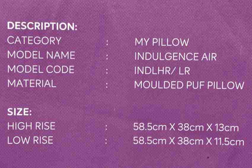 Indulgence air shop pillow sleepwell