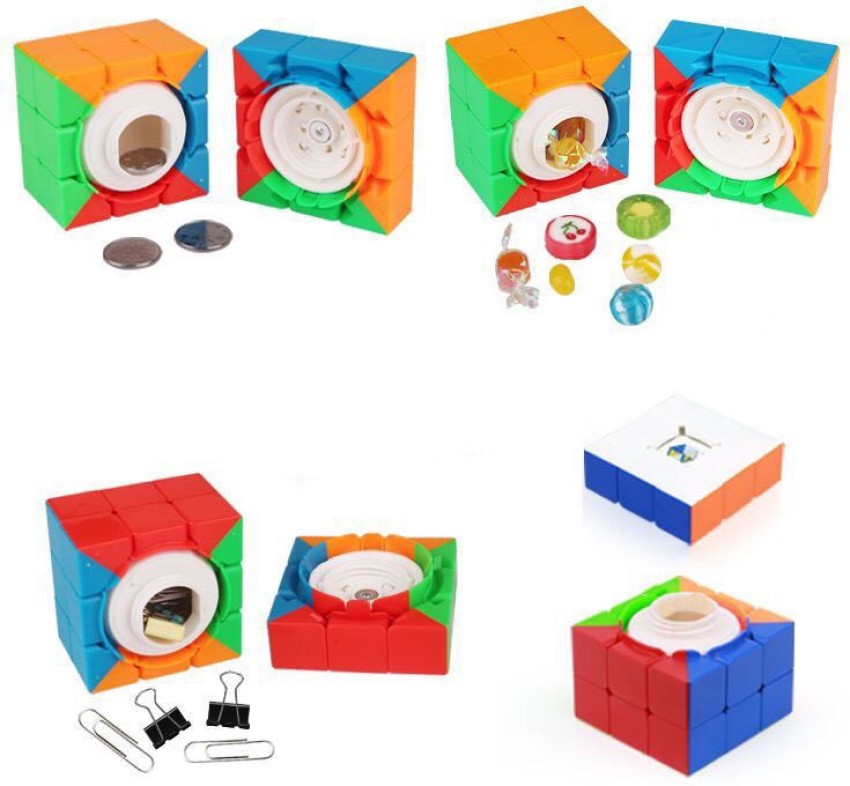 Yuxin Box 3x3x3 Magic Cube Hollow Storage Box Cube 3Layers Speed Cube  Professional Puzzle Toys For Children Kids Gift