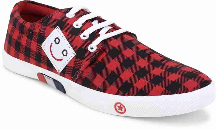 Red checker shoes on sale