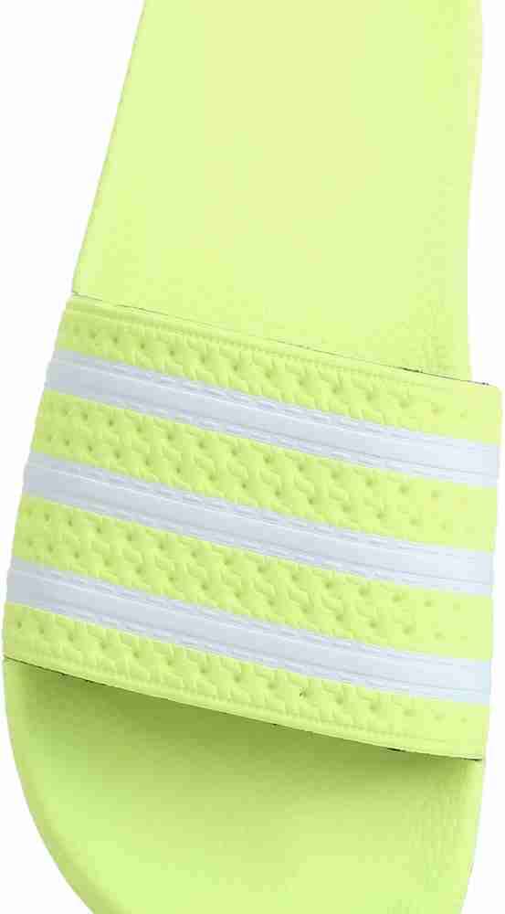 Adidas neon 2025 slides