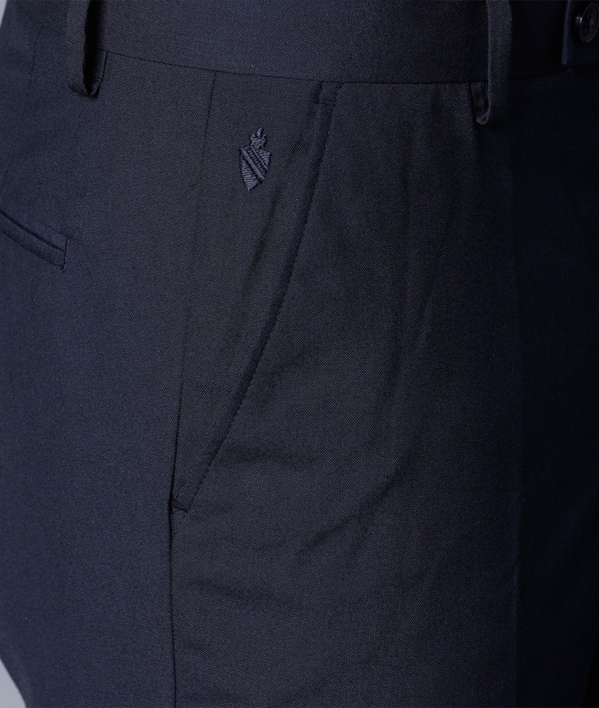 Buy Inspire Pack Of 3 Slim Fit Formal Trousers Black Blue  Coffee Online  Shopcluescom