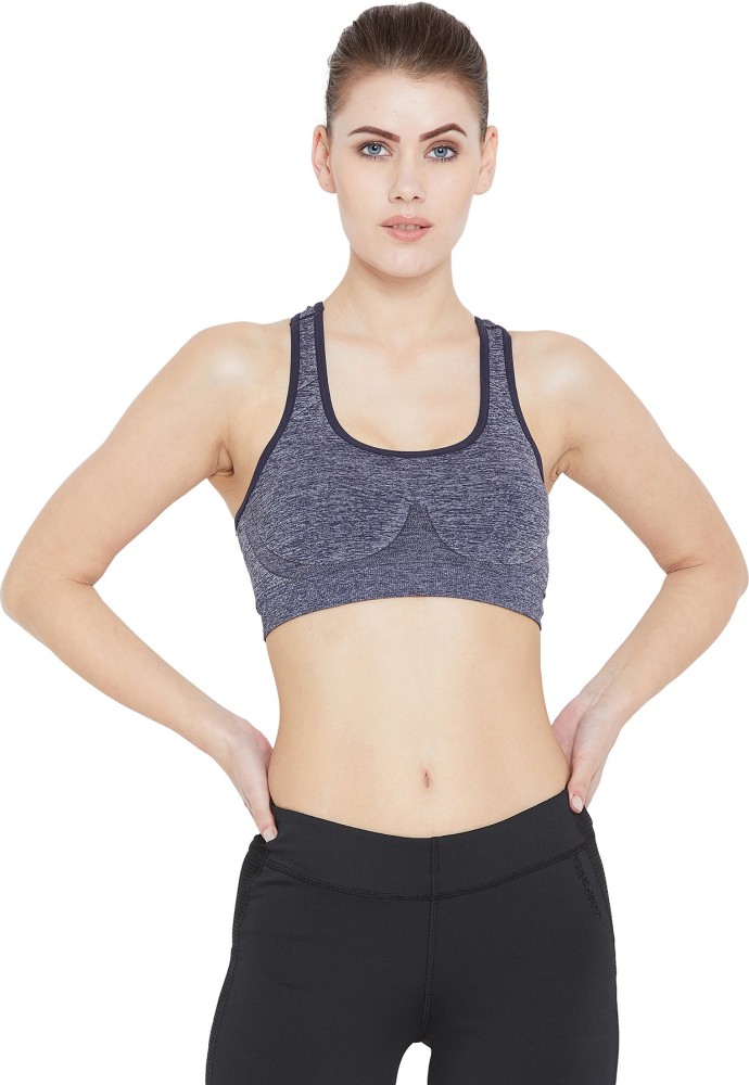 Buy online Black Solid Sports Bra from lingerie for Women by Clovia for  ₹489 at 62% off