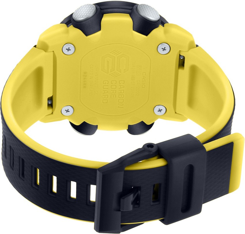 Casio g shock yellow hot sale strap