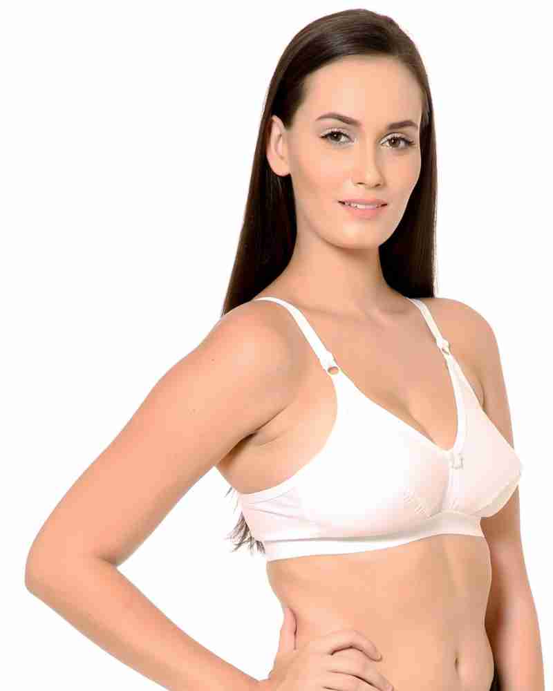 Buy Zivosis Women White Cotton Blend Pack Of 6 Full Coverage Non Padded Bra  (42B) Online at Best Prices in India - JioMart.