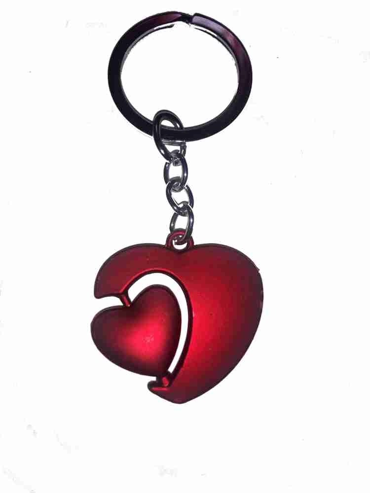 Heart shaped key chains sales
