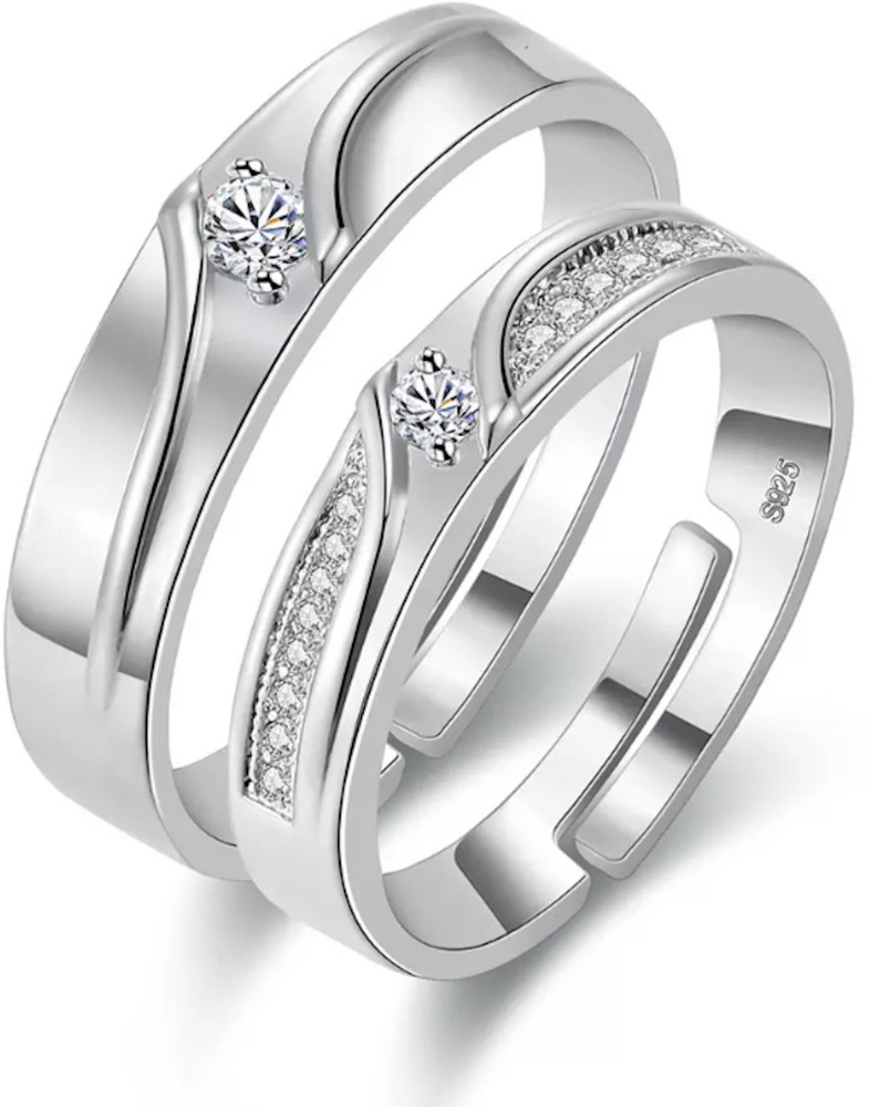 Nilu s Collection 925 Sterling Silver Romantic Imperial Couple Ring for Men Women Sterling Silver Platinum Plated Ring Price in India Buy Nilu s Collection 925 Sterling Silver Romantic Imperial Couple...
