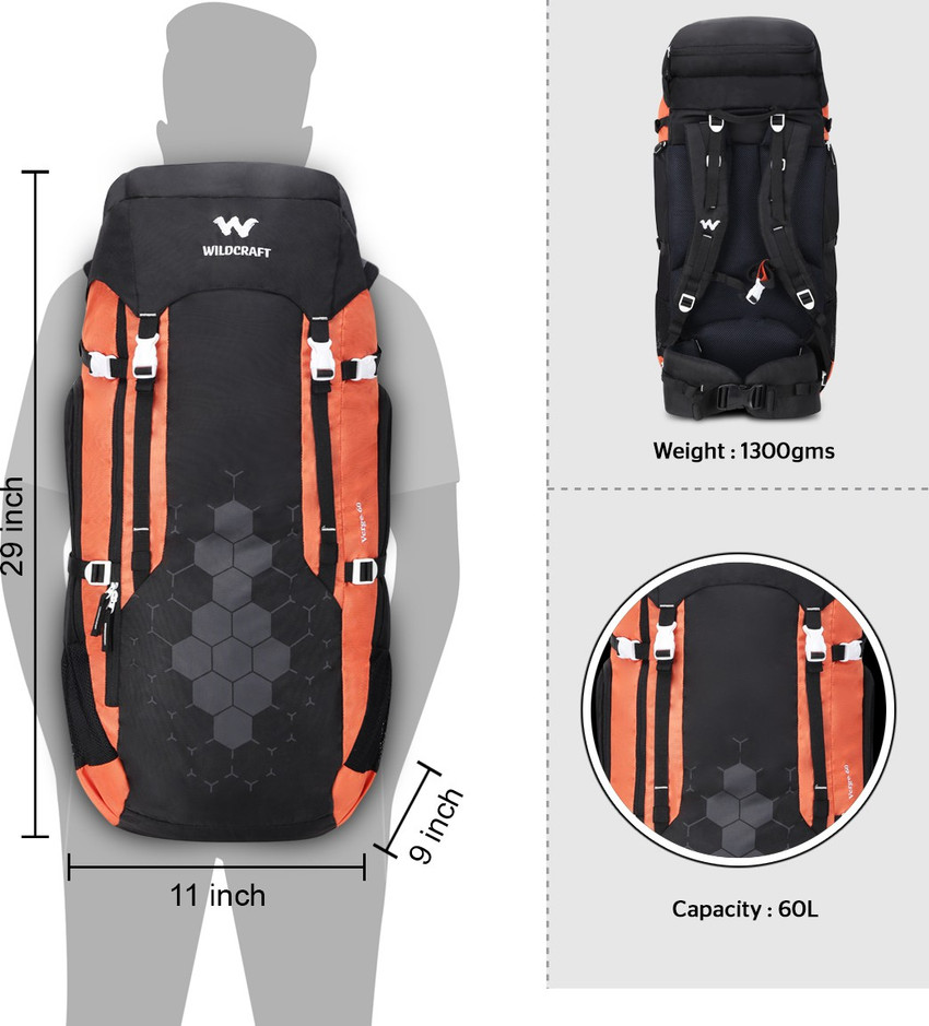 Wildcraft shop rucksack 60l
