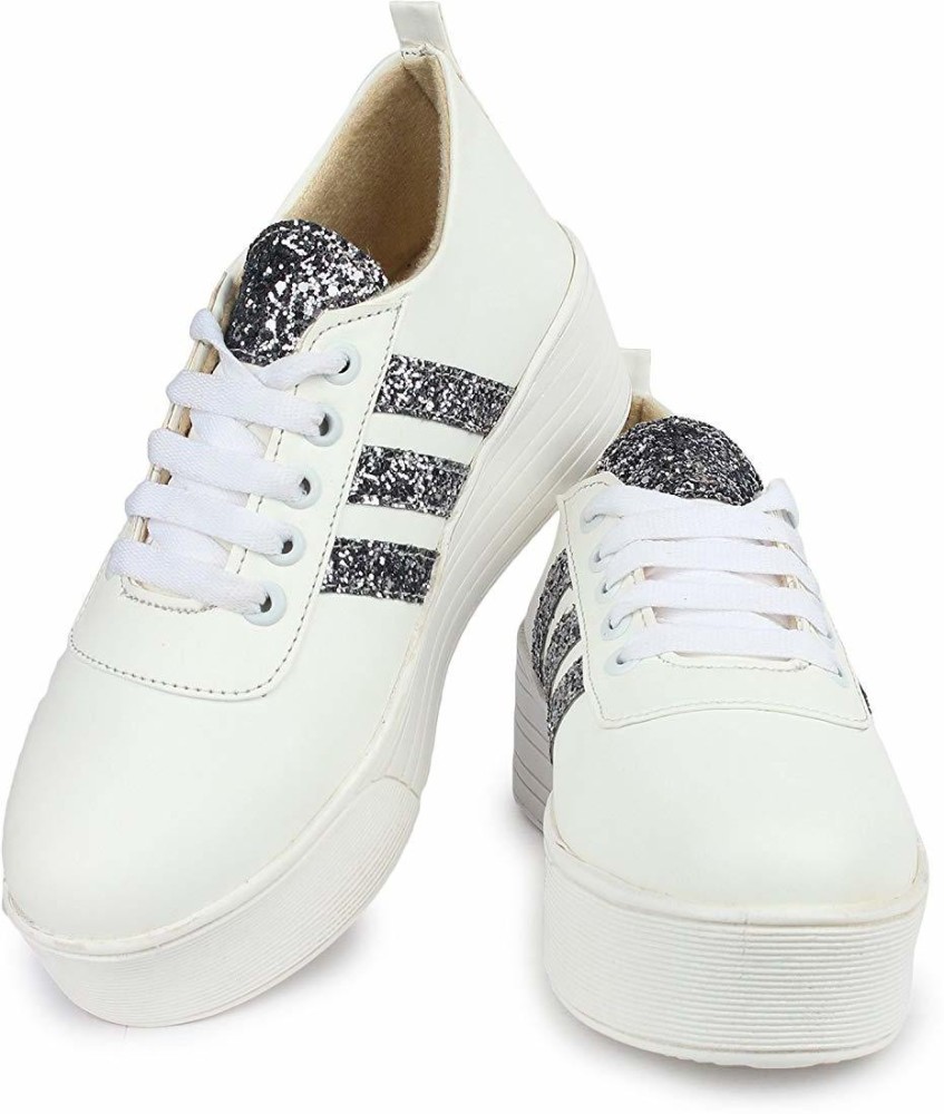 Stylish white hot sale shoes flipkart