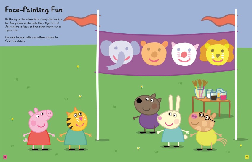 Peppa pig dress shop up sticker book