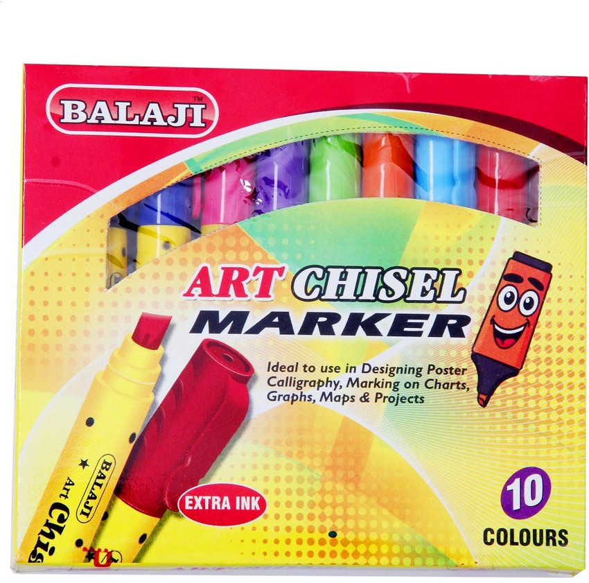 Flipkart Balaji Art Chisel Marker Set Marker