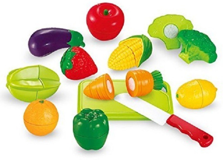 1set Children's Toy Fruits And Vegetable Cutting Set - Kitchen Play Set  With Play Foods, Boys & Girls