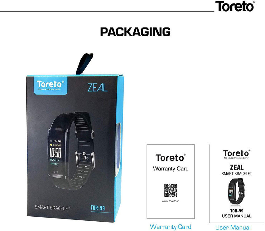 Toreto Zeal Fitness Smart Health Tracker Band 3 Price in India Buy Toreto Zeal Fitness Smart Health Tracker Band 3 online at Flipkart