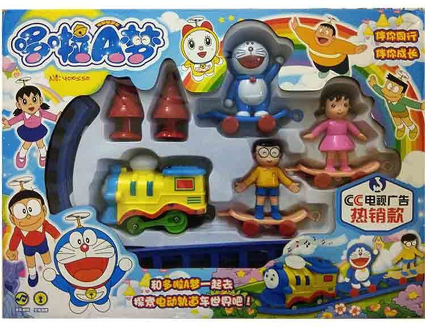 TOYZGANG TRAIN SET WITH DORAEMON TRAIN TRACK FOR KIDS TOY TRAIN