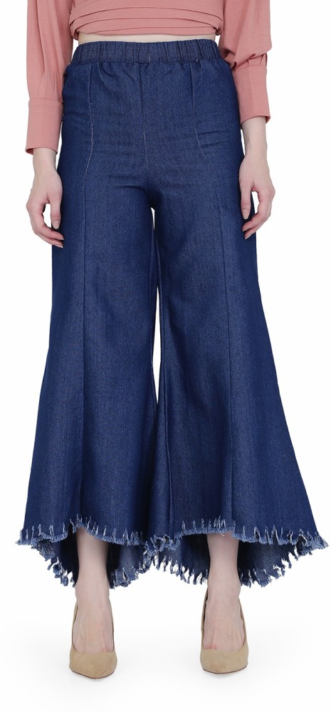 Paris Hamilton Flared Women Blue Jeans - Buy Paris Hamilton Flared Women  Blue Jeans Online at Best Prices in India