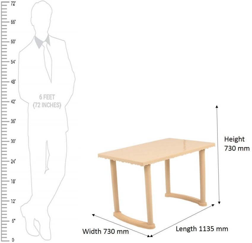 Supreme plastic best sale dining table price