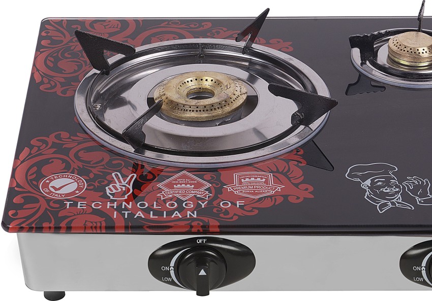 Surya glass shop top gas stove