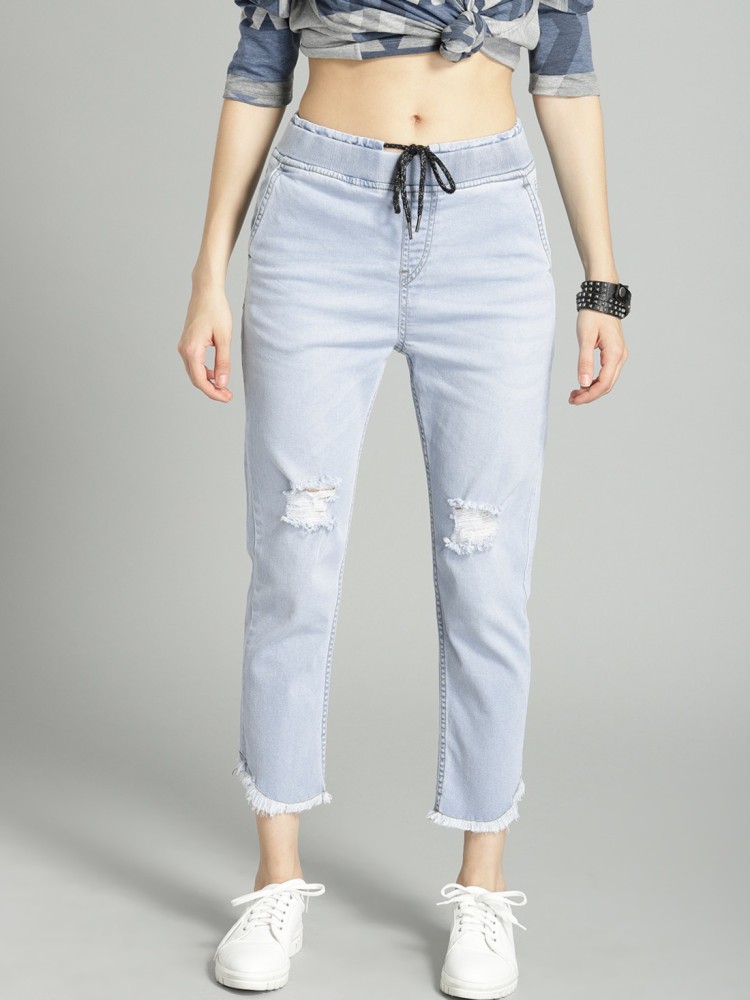 Roadster Jogger Fit Women Blue Jeans - Buy Roadster Jogger Fit Women Blue  Jeans Online at Best Prices in India