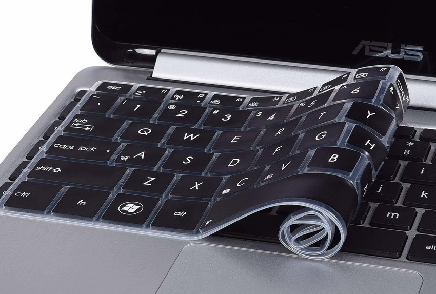 Laptop top keyboard skin