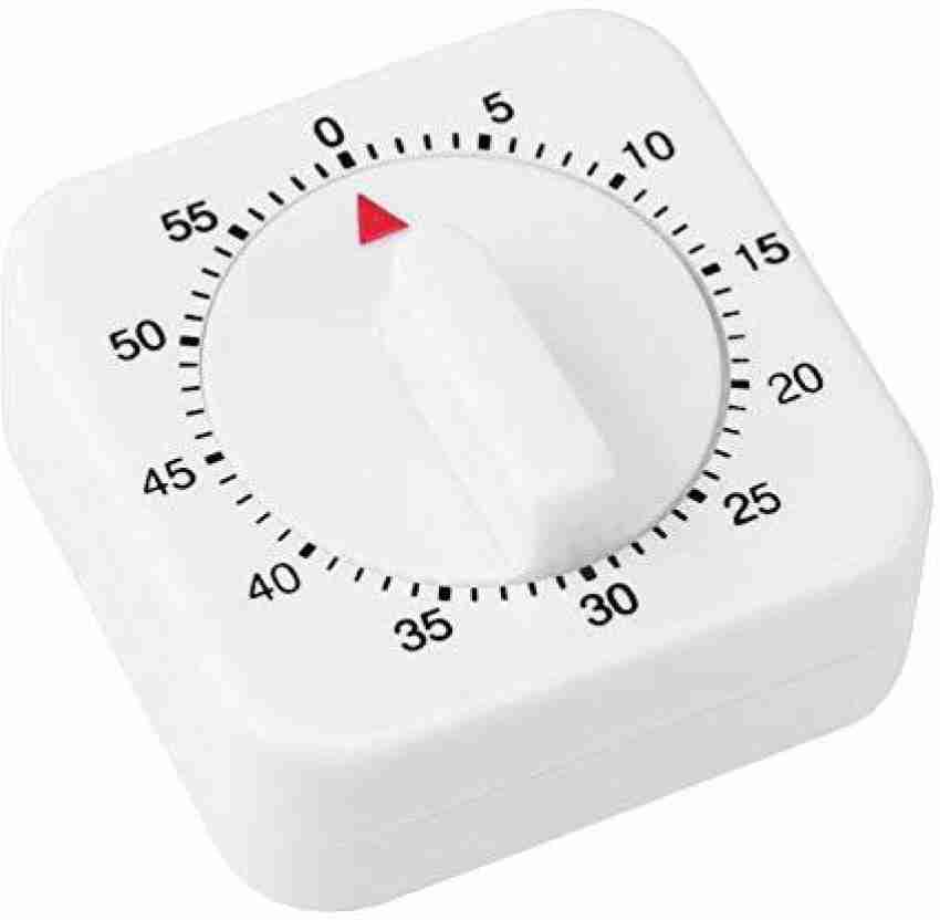 Kitchen Timers, 60 Minute Square Kitchen Mechanical Timer, Manual