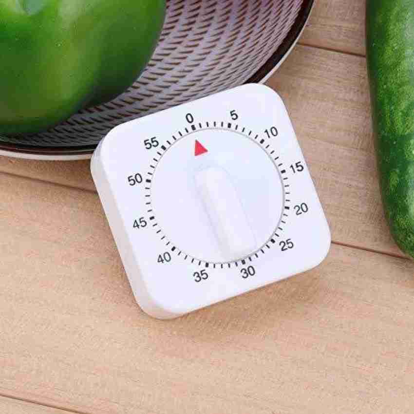 Kitchen Timers, 60 Minute Square Kitchen Mechanical Timer, Manual