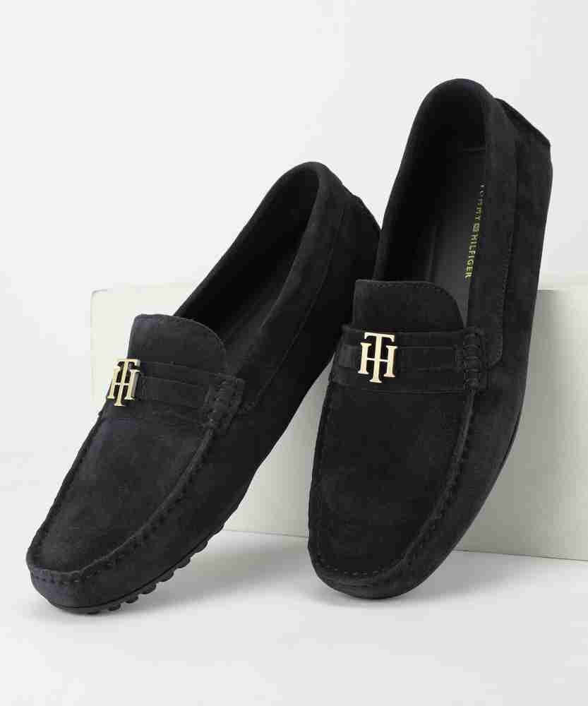 Tommy hilfiger store suede loafers