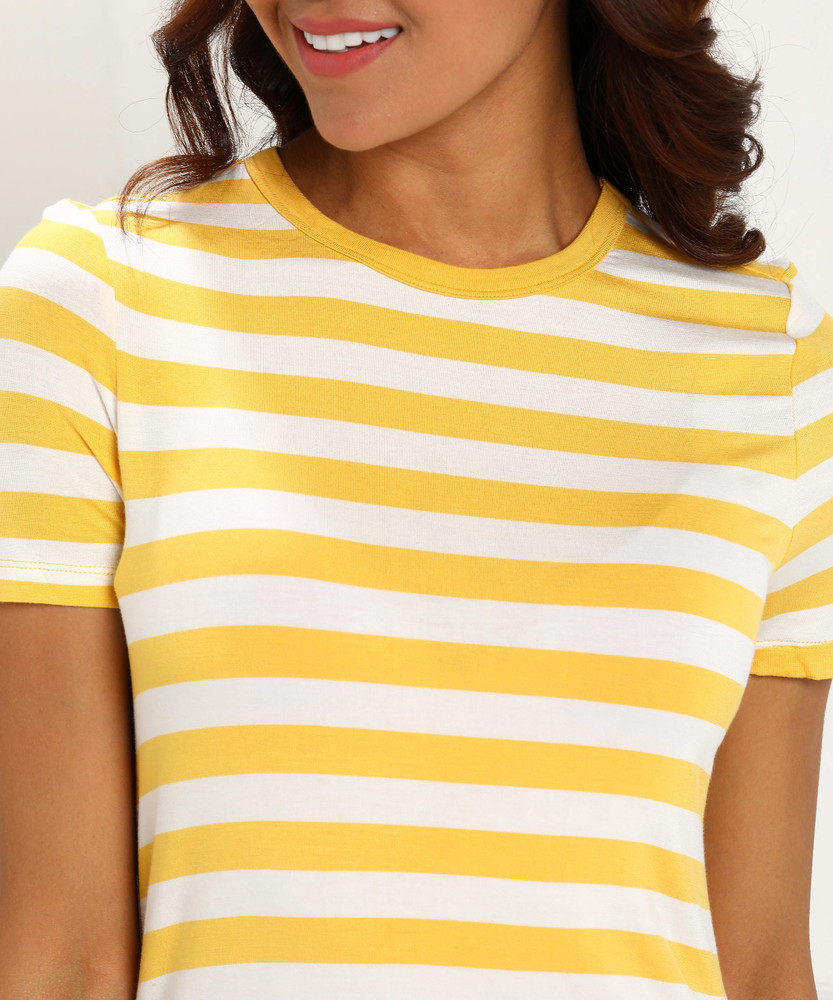 Yellow t shirts ladies sale