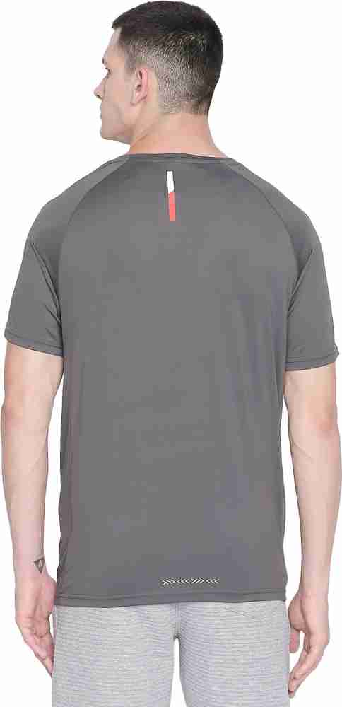 Ajile By Pantaloons Solid Men Round Neck Grey T-Shirt - Buy Ajile