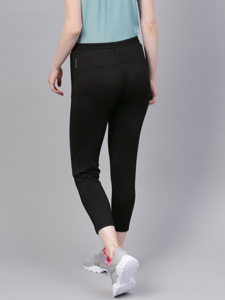 Buy HRX By Hrithik Roshan Black Slim Rapid Dry Track Pants - Track Pants  for Women 2262590