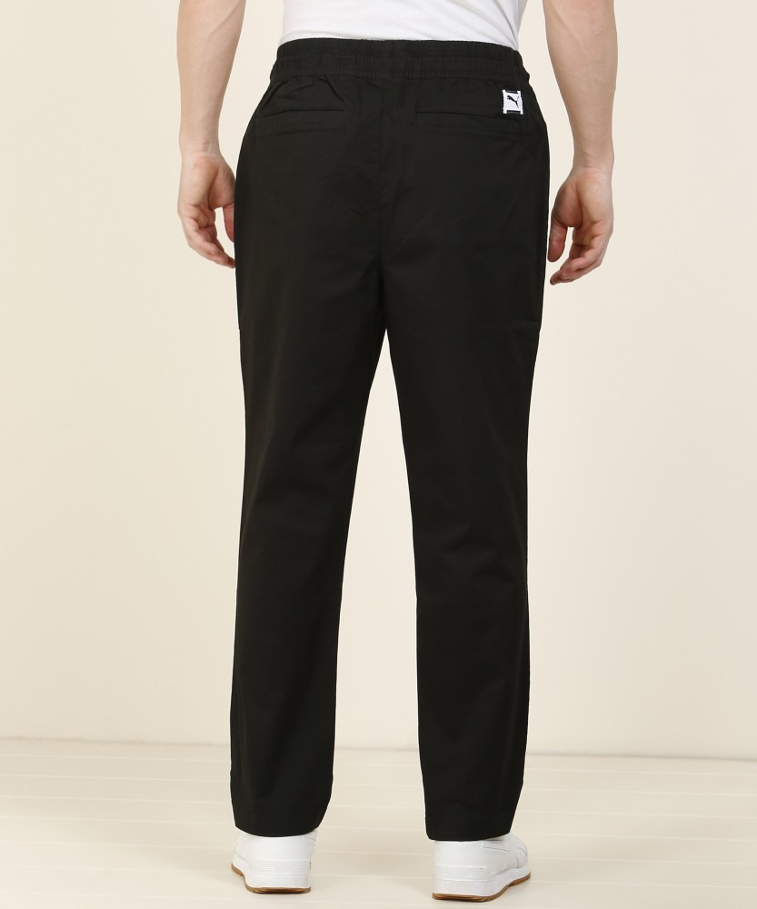 PUMA Downtown Twill Pants Relaxed Men Black Trousers - Buy PUMA Downtown Twill  Pants Relaxed Men Black Trousers Online at Best Prices in India