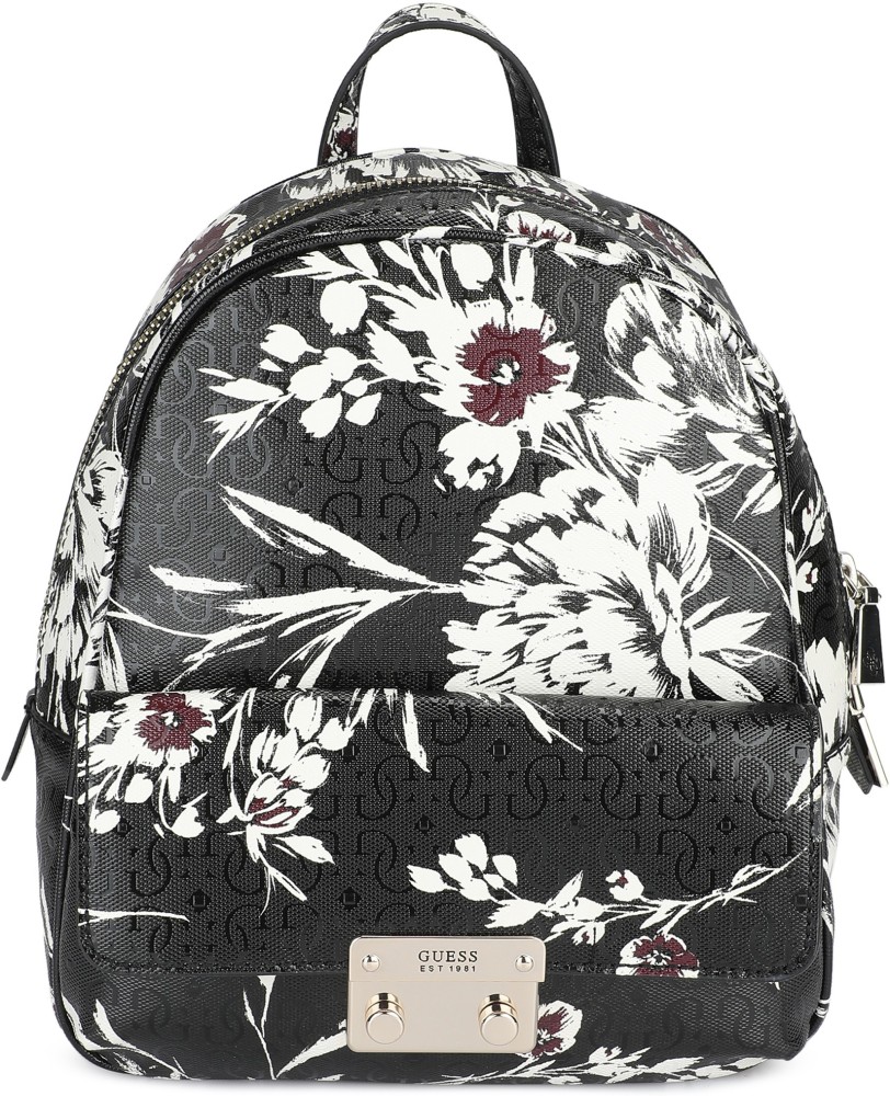 GUESS TAMRA 5 L Backpack BLK FLORAL Price in India Flipkart