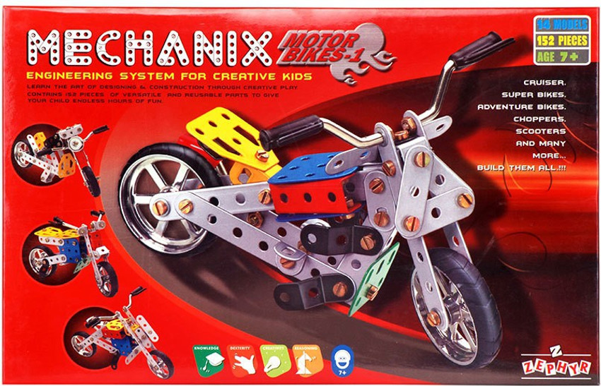 ZEPHYR Metal Mechanix Motorbike by Party Shopping Metal Mechanix Motorbike by Party Shopping Buy Mechanix Motorbikes toys in India. shop for ZEPHYR products in India. Flipkart