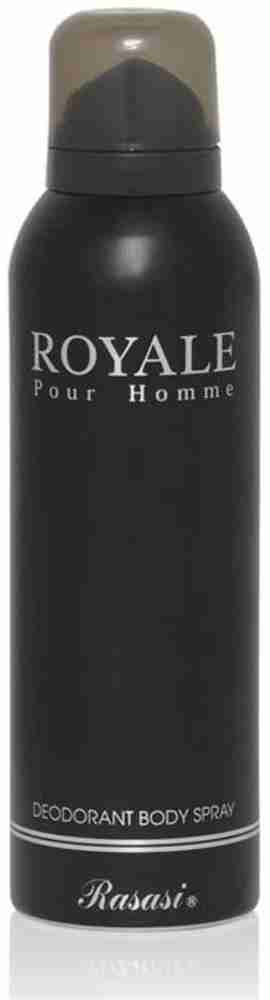 RASASI Royale Pour Homme Deodorant Body Spray for Men 200ml Deodorant Spray For Men