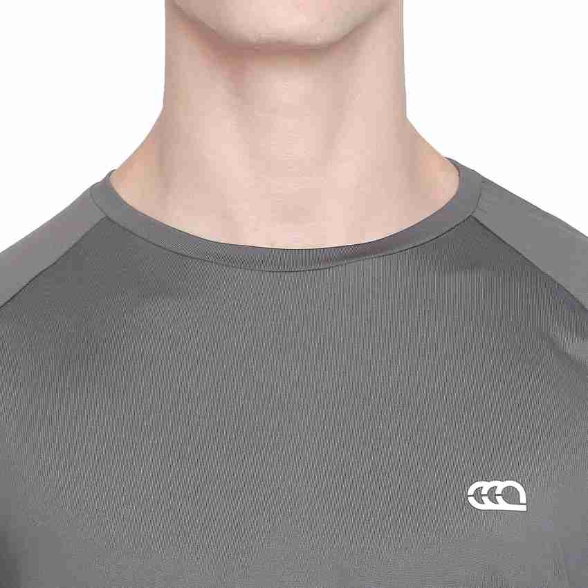 Ajile By Pantaloons Solid Men Round Neck Grey T-Shirt - Buy Ajile