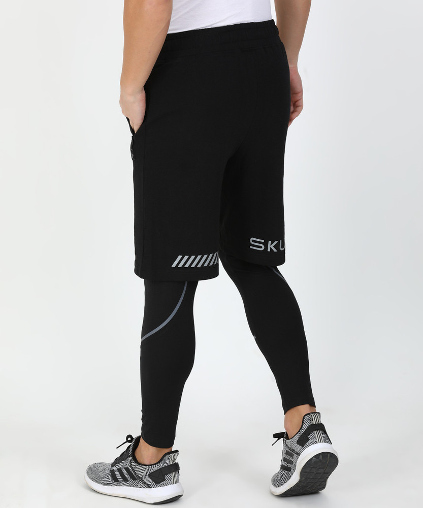 SKULT by Shahid Kapoor Solid Men Black Tights Buy SKULT by