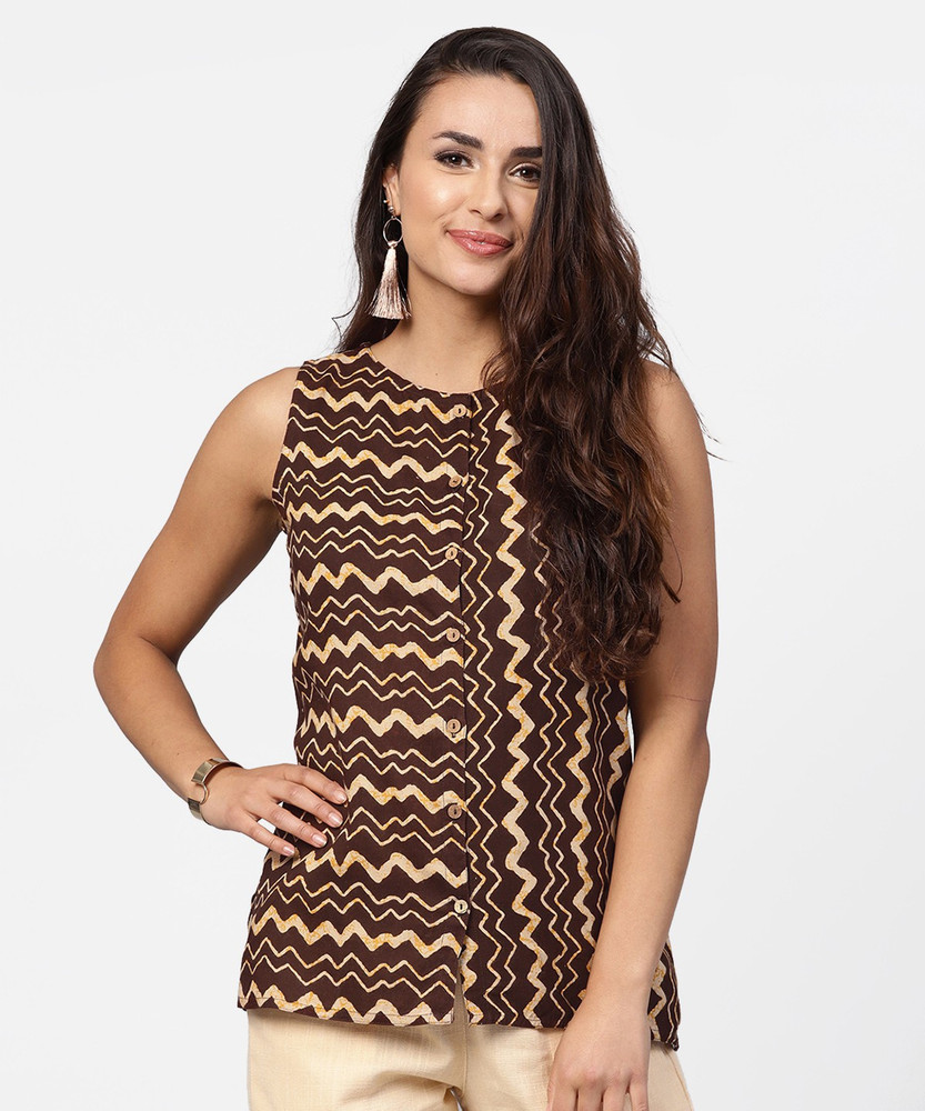 Sleeveless kurti flipkart sale