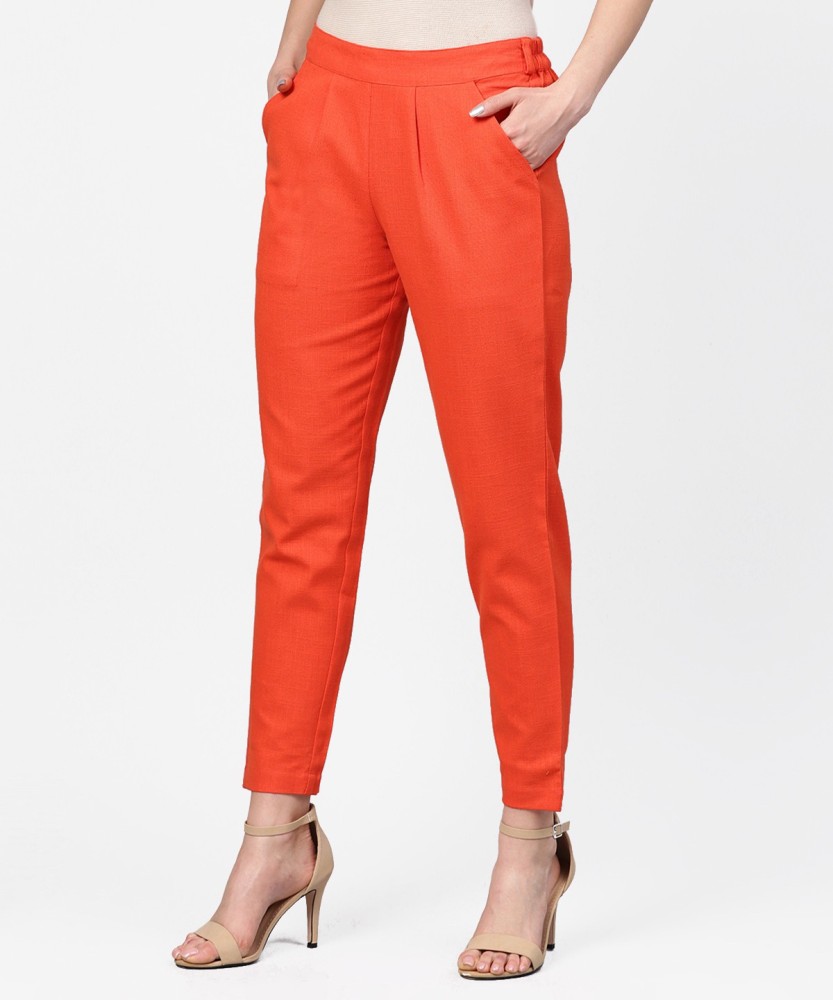 Katharine Trousers Burnt Orange Soft From Vivien Of Holloway