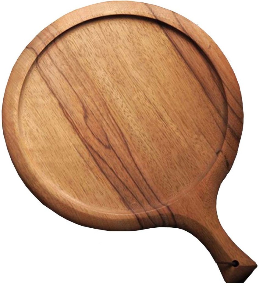 Wood cutting board in racket shape thin 26 cm