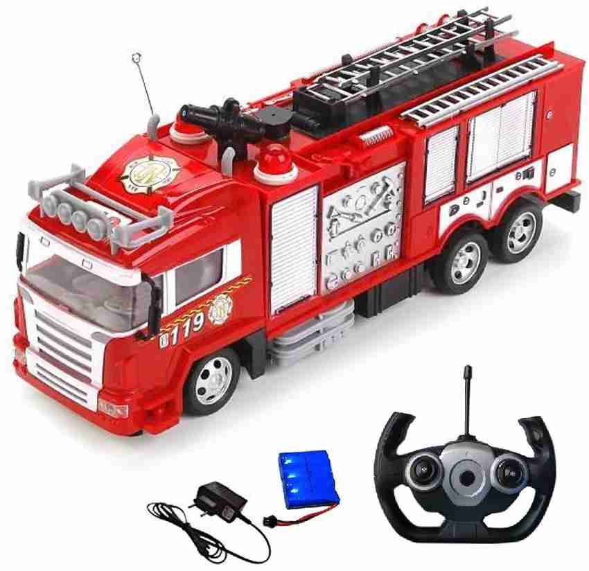 IndusBay Remote control Fire Engine Toy Truck R C Rescue Fire